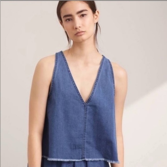 Wilfred Free Arlenis Denim Shirt - Medium Indigo - L - Picture 1 of 3